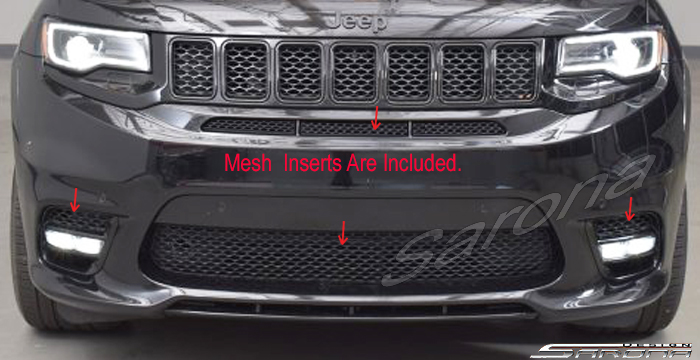 Custom Jeep Grand Cherokee  SUV/SAV/Crossover Front Bumper (2011 - 2013) - $1290.00 (Part #JP-018-FB)